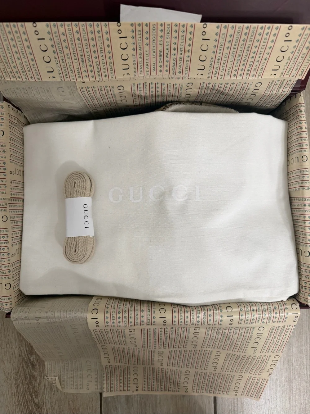 Gucci Women GG Canvas Low-Top Sneakers in Beige, Brown and Tan, NWT